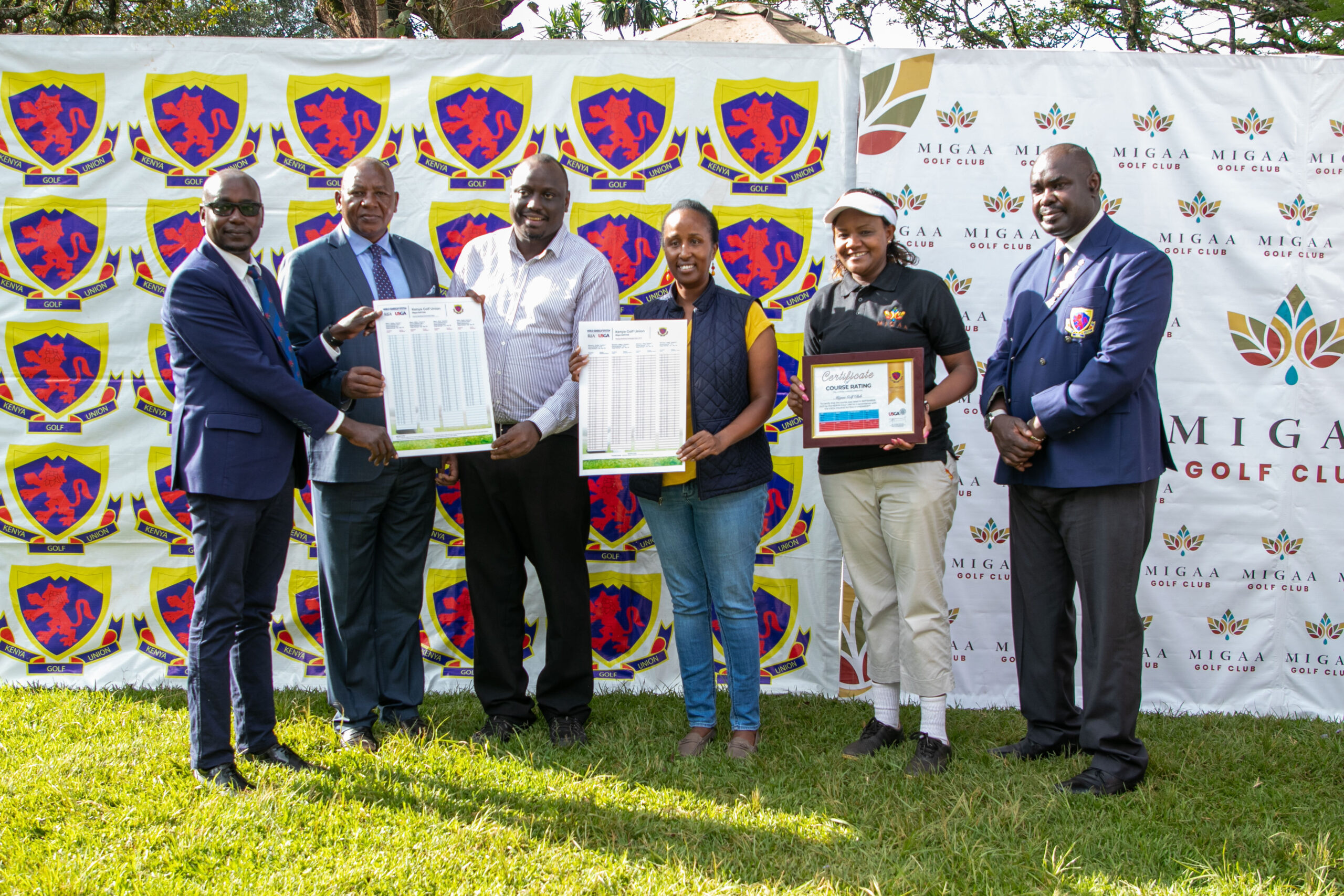 Migaa Golf Club Was Officially Affiliated to the Kenya Golf Union & Receives The Certificate